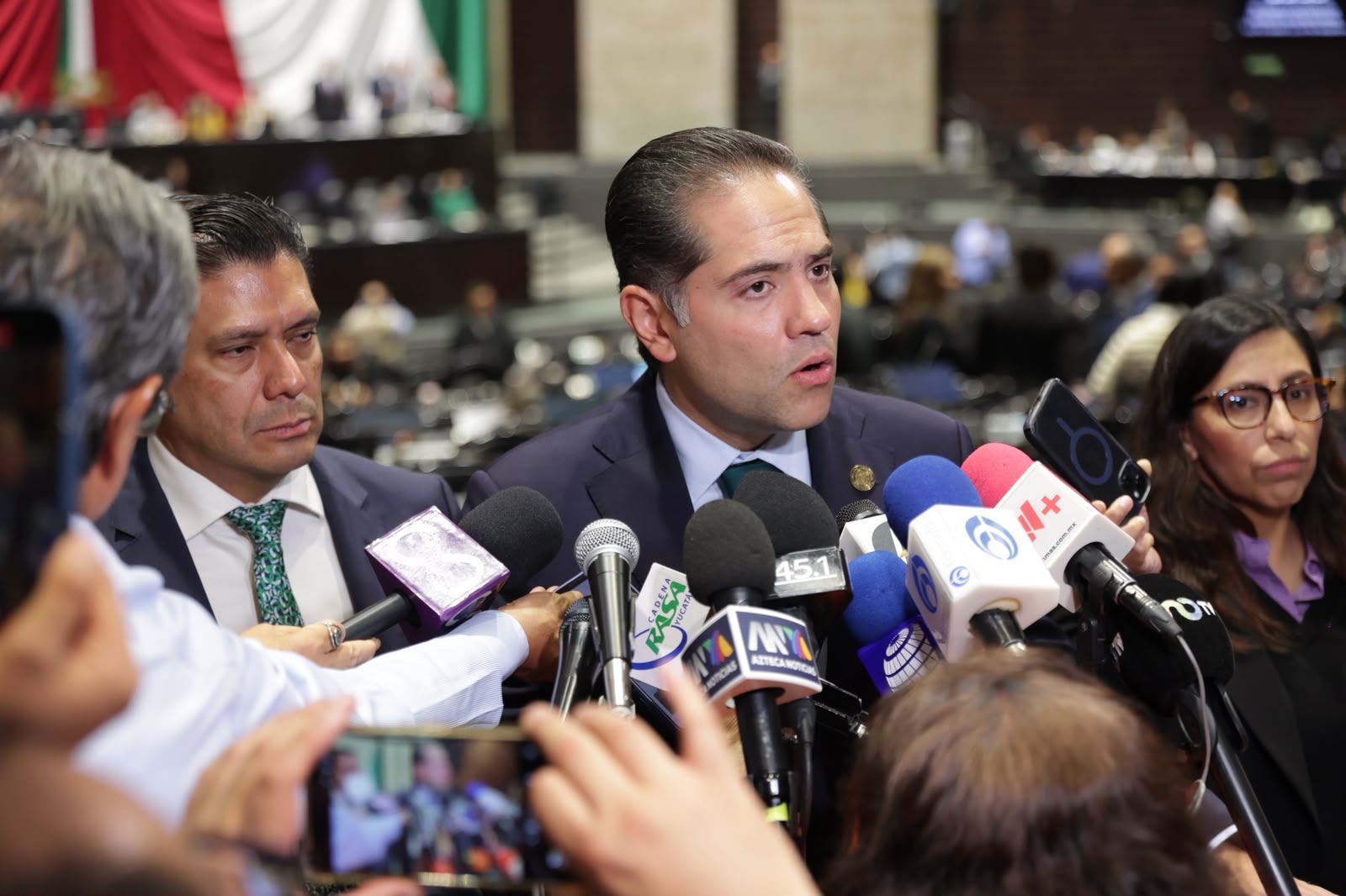 Raúl Bolaños-Cacho Cué, presidente de la Cámara de Diputados, en San Lázaro